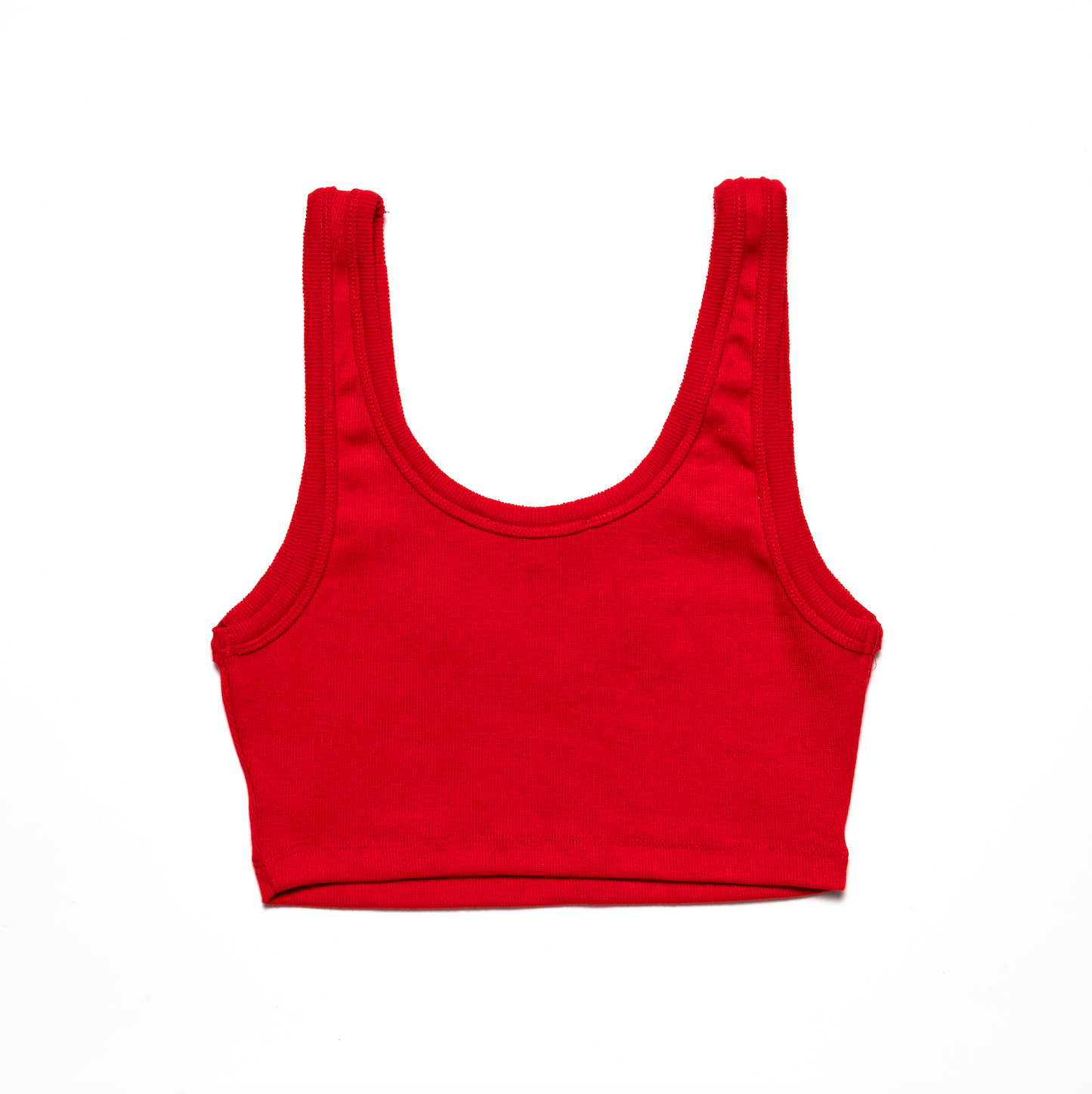 Red OG Sleeveless Crop Tank Top