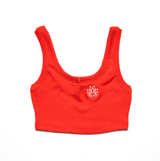 Orange OG Sleeveless Crop Tank Top